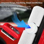 Automotive Oil Film Cleaning Brush, Car Glass Oil Film Cleaner, Anti-Rain Fog Car Glass Cleaner, Car Windshield Cleaner for Improved Clarity and Visibility (1, Red)