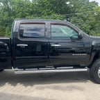 94515 Side Window Visor Rain Guards for 07-14 Chevy Silverado 1500 & GMC Sierra 1500 2500HD 3500HD Crew Cab/Avalanche/Suburban/Yukon XL Wind Deflectors Windnow Shade Vent Sun Visors 4PCS