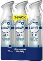 Air Mist, Air Freshener Spray, Odor Fighting Room Spray, Deodorizer for Home Bathroom Kitchen Office Apartment Dorm Room Classroom, Heavy Duty Crisp Clean Scent, 8.1oz (Pack of 3)