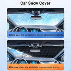 Car Windshield Cover for Ice and Snow for Toyota Tundra 1999–2025 2020 2021 2022 2023 2024 2026, Automotive Large Windshield Snow Covers with Side Window and Rearview Mirror Protector