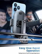 Car Vent Phone Mount, Car Phone Holder Mount with Swing Arm Air Vent Clip Car Mount Cell Phone Holder Car for iPhone 17/16/ 15/14/ 13 Pro Max & All 4.7" - 6.9" Android Smartphone