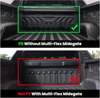 Floor Mats for Chevrolet Chevy Silverado EV 2024-2026 (Fit Without Multi-Flex Midgate, Not Fit with Multi-Flex Midgate), All Weather TPE Custom Fit Floor Mats for Cars