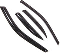WD2-484 Dark Smoke 4 Pcs Set Window Visor (Outside Mount) Deflector Rain Guard Compatible with 1995-1999 Nissan Sentra