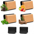 Car Air Freshener 4 Pack, Natural and Long-Lasting Scent for Vehicles, Reusable Visor Clip Diffuser for Truck, SUV, Car Odor Eliminator