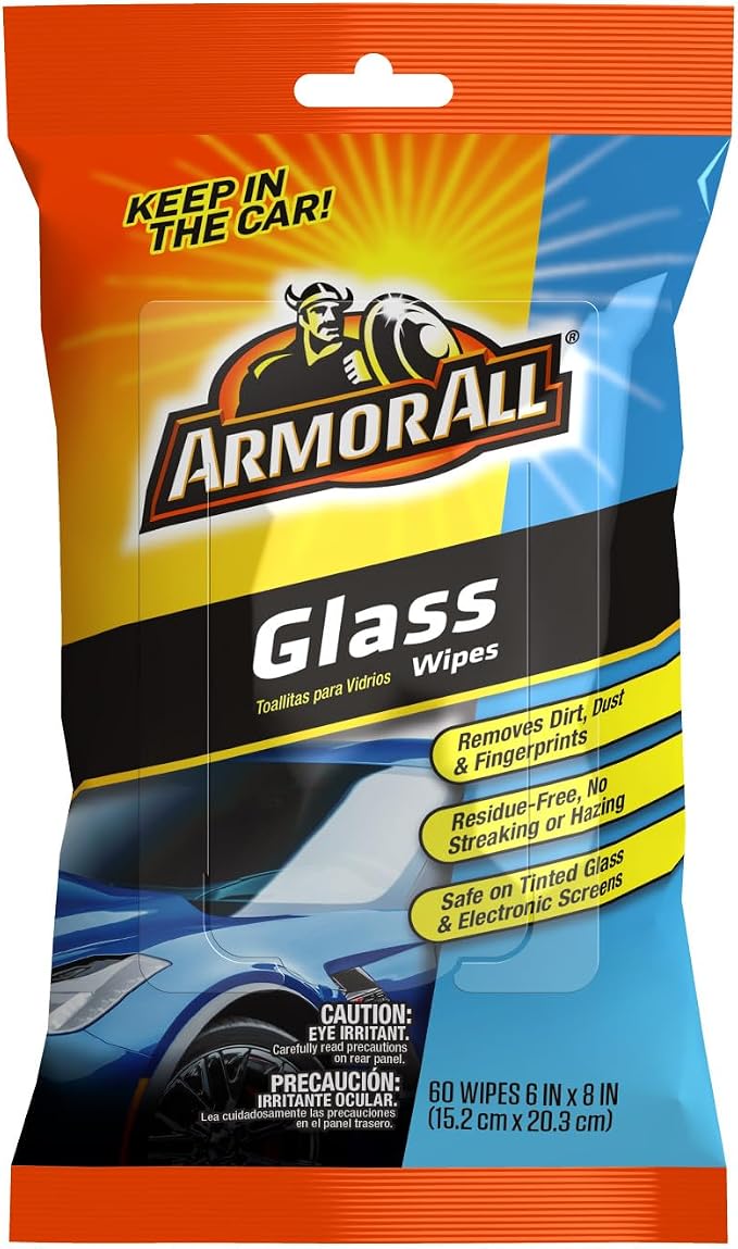 Flat Pack Automotive Glass Wipes (60 Count)