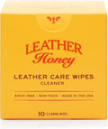 Cleaner Wipes: Clean Leather On-The-Go. 10 Cleaning Wipes for Leather, Faux & Vinyl: Any Color of Couches, Car Seats, Purses, Shoes & Bags. Made in the USA, Non-toxic & Ready-to-Use