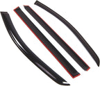 Outside Mount Window Vent Visors Rain Guards Compatible with Mercedes GL350 GL450 2007-2012 | Side Window Wind Deflectors Rain Shields | Smoke Tinted, 4 Pcs Set, DGWV-729