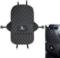 Universal Car Kick Mats Back Seat Protector with Storage Pockets, Premium Leather Car Seat Back Cover Protector Waterproof Scratch-Resistant Easy Clean
