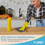 AIDEA Microfiber Cleaning Cloth Grey 20PK, Microfiber Towels for Cars, Premium Car Cloths, Dusting Cloth Lint Free Cleaning Rags for SUVs, House, Kitchen, Window, Workshops,11.5"×11.5"
