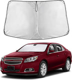 Windshield Sunshade Compatible for Chevrolet Malibu 2013 2014 2015, Sun Visor for Front Windshield & Window Sun Shade Cover, UV Heat Blocker & Protector, Car Accessories