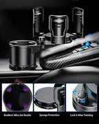 Cup Holder Expander for car 2 in 1 Multifunctional Car Cup Holder Extender Adapter with Adjustable Base Compatible with Hydro Flask,Yeti, Nalgene,32/40 oz Large Bottles Drinks Mugs-Large