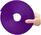 32ft(10m) Anti-Scratch Car Door Edge Guards: U-Shaped Edge Protector Strip for Auto Vehicles Door Rubber Seal Trim Build in Metal Sheet for Most Car Rucks SUV No Glue Installation, Purple