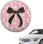Pink Camo Bow Steering Wheel Sun Shade Cover for Women Steering Wheel Sun Block Anti-Heat Aluminum Foil Steering Wheel Cover Steering Wheel Sun Heat Shield