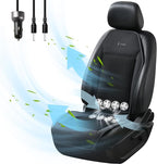 Cooling Car Seat Covers with Blowing & Suction, 12V-24V Cooling Ventilated Car Seat Cushion with 8 Turbo Fans 3-Speed Adjustable Universal Fit for Car SUV Truck Van for Summer Driving