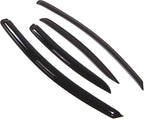 WD2-322 Dark Smoke 4 Pcs Set Window Visor (Outside Mount) Deflector Rain Guard Compatible with 2004-2008 Mitsubishi Galant Sedan
