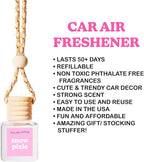 COOLGIRLCANDLES Amber Plum Vanilla Car Air Freshener - Long Lasting, Hangable Oil Diffuser for Essential Oils, Scents and Aromatherapy