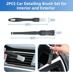 9Pcs Car Wheel Detailing Brush Kit – Scratch-Free Rim & Tire Cleaner Brushes with Tire Shine Pad, Microfiber Towel & Bag – Heavy-Duty Auto Detailing Tools for Cars, Trucks, RVs & Motorcycles