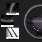 Bling Steering Wheel Cover, Bling Crystal Rhinestone Car Steering Cover Universal 14.2-15.3 inch Glitter Car Wheel Cover Sparkling Accessories （Black）
