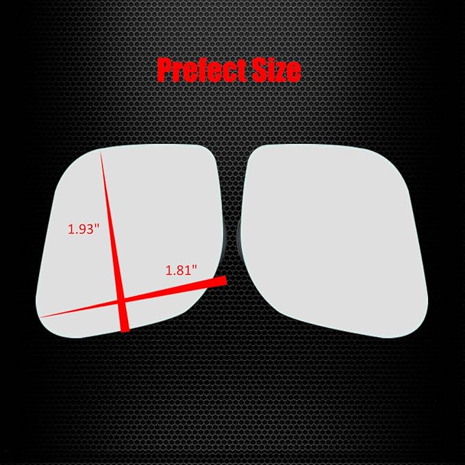 Blind Spot Mirror, HD Glass Frameless Stick on Convex Wide Angle Rearview Blindspot Car Mirror for Car Side Mirror Blind Spot (Rhombus, Pack of 2)