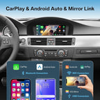 8.8" 1080P HD CarPlay & Android Auto Touchscreen for BMW 3s/5s CCC System | Fits 3s E90-93 & 5s E60/E61 (2003-2008),Plug & Play, Supports Rear Camera, MirrorLink, Bluetooth, Voice & OEM Controls