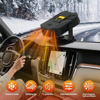 Car Heater,Upgraded 12V Portable Car Heater & Defroster,2-in-1 Fast Heating & Cooling Fan with 360° Swivel Base,Plug-in Auto Car Heaters for Vehicle,SUVs,Trucks & RVs