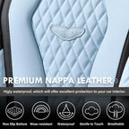 Coverado Car Seat Covers, Seat Covers Front Seats, Blue Car Seat Cover, Waterproof Car Seat Covers, Car Seat Cushion, Front Leather Seat Protector Fit for Most Cars