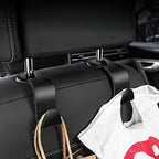 4PCS S-Shaped Car Headrest Hooks, Universal Heavy Duty Car Seat Back Hooks, Multifunctional Vehicle Interior Storage Hanger for Bags, Purses, Coats, Groceries and Travel Accessories