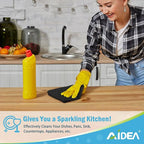 AIDEA Microfiber Cleaning Cloth Black 100PK, Microfiber Towels for Cars, Premium Car Cloths, Dusting Cloth Lint Free Cleaning Rags for SUVs, House, Kitchen, Window, Workshops,11.5"×11.5"