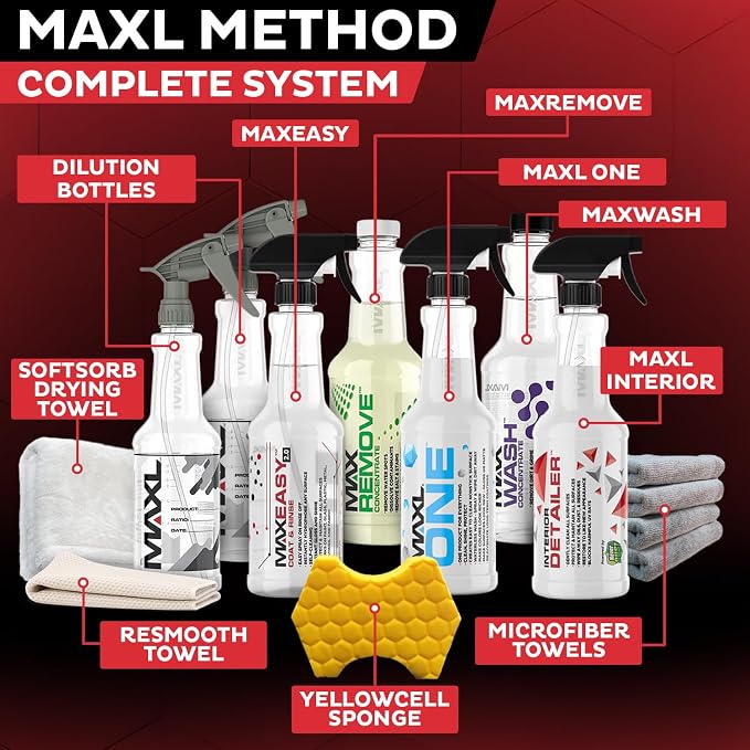 Method Complete System 10 Premium Auto Detailing Solution Bundle | All-in-One Car Detailing Kit for Deep Clean, Paint Protection, Instant Gloss, Spot-Free Drying, Easy Rinse-Off Application