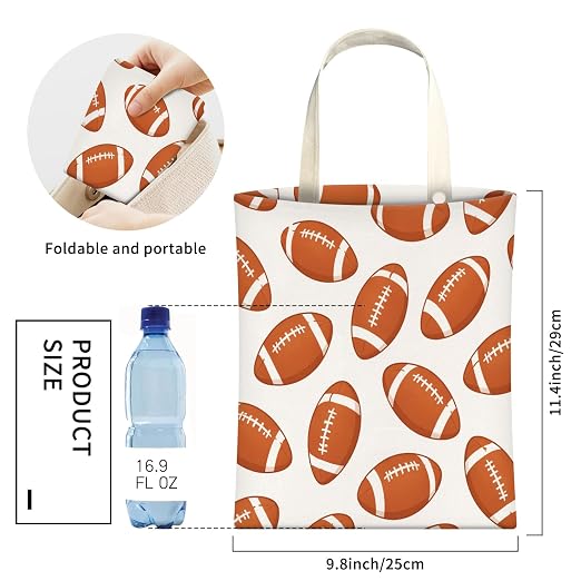 Cute Car Trash Can, Hanging Canvas Car Back Seat Organizer and Storage Bag, Funny Car Trash Bag for Travelling, Outdoor Cute Football Pattern