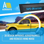Extra Durable Window Deflectors Tape-On Window Visors Rain Guards Fit for Ford F150 2009-2014 Regular Cab, Sun Visors, Wind Vent for Shades, Exterior Car Accessories - 2pcs. AG0045