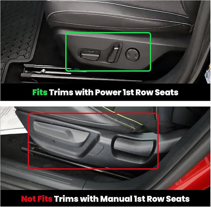 Floor Mats & Cargo Mat Fits for KIA EV6 2024 2023 2022(Not for Manual 1st Row), All Weather TPE Custom Fit Floor Liners for 1st and 2nd Row Car Mats & Trunk Liner for Kia EV6 Accessories, Black