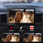 Wireless CarPlay Screen for Car & Android Auto Head Unit - Touchscreen 7 Inch Double Din Car Stereo with Backup Camera for All Cars (2+64GB)