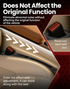 Seat Gap Filler with Storage, Universal Seat-Gap Filler, Double-Slot Organizer Prevents Phones, Keys & Coins from Falling, for Most Cars, Trucks, and Suvs (2set Red)