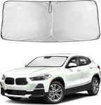 Windshield Sunshade Compatible for BMW X2 2018-2021 2022 2023, Sun Visor for Front Windshield & Window Sun Shade Cover, UV Heat Blocker & Protector, Car Accessories