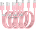 Car Carplay Cable for iPhone 17 16 15 Charger Cord,3/3/6/6FT USB A to USB C Cable for iPhone 17 Pro Max/16 Pro/15 Plus Charger,USB C Car Charger for Apple 17 Air/16 Pro Max/16e/15-Pink