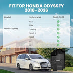 Floor Mats for Honda Odyssey 2026 2025 2024 2023 2022 2021 2020 2019 2018 Mini Passenger Van, All Weather TPE Car Liners,1st & 2nd & 3rd Row (EX-L/Elite/Touring/Sport-L/Sport/EX/LX)