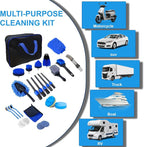 26PCS Car Detailing Kit, Car Detailing Brush Set, Car Cleaning Kit, Auto Detailing Tools for Interior Exterior Wheels, Professional Car Wash Accessories with Windshield Cleaning Tool and Storage Bag