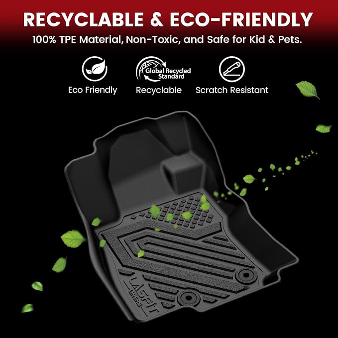 Floor Mats & Backrest & Cargo Mats for Subaru Forester 2026 2025 (Fit Hybrid, Not for Gas), All Weather TPE Custom Fit Easy Clean for Forester Hybrid 2025 2026 Car Accessories Trunk Liners