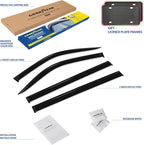 Goodyear Shatterproof Window Deflectors for Jeep Grand Wagoneer 2022-2026, Tape-on Rain Guards, Window Visors, Vent Deflector Visor, Car Accessories, 4 pcs. - GY008760