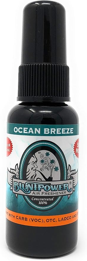 (Ocean Breeze, 1 Pack) Concentrated Air Freshener for Room and Car Spray - Oil-Based Diffuser Spray Bottle - Long-Lasting Bathroom Spray, Car Freshener, & Odor Eliminator Spray