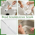15pcs Crevice Cleaning Brush, Hard Bristle Scrub Brushes Tools, Multifunctional Grout Brush for Home, Bathroom, Ktichen, Window and Corners