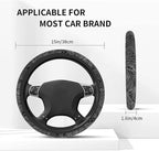 Car Steering Wheel Cover for Women Men, Non-Slip Topography Topographic Map Steering Wheel Protector, Universal 14"-15" Fit for Cars, SUVs, Trucks (Topography)