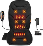 Massage Chair Pad with Full Back Thighs Heat | Back Massager for Chair with 3 Heating Pads 6 Vibrating Motors, Massage Seat Cover for Home Office, Heated Seat Cover Warmer