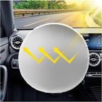 Steering Wheel Cover Sun Shade for Car,210T Titanium Silver Car Wheel Cover for Blocking Sunlight & Protecting Steering Wheels,Plus Size Steeringwheel Covers for 16.54" Diameter (Titanium Silver)