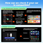 LAMTTO 3-in-1 Wireless Carplay Android Auto Adapter Built-in Net-Flix YouTube Tiktok Apps Magic Box Video Player with 5.8GHz WiFi USB Drive Convert Wired to Wireless for OEM CarPlay Cars (2016-2024)