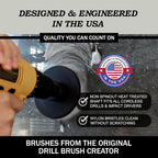 Interior Car Detailing Set - Soft Bristle Power Scrubber Attachments for Cleaning Car, Truck, Upholstery, Carpet, Leather, Seats, Wheels, Rims, Dash, Console, & Trim - Nylon Auto Scrubber