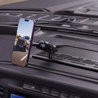 Stainless Steel Phone Mount for 2022-2026 Ford F150 Lightning Flash/Lariat/Platinum - All-Metal Shakeproof Dash Holder for EV Pickup with 15.5" Screen - Ford F150 Lightning Phone Mount