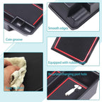 Armrest Storage Box Compatible with Audi Q4 E-Tron 2022 2023 2024 2025, Car Center Console Organizer Tray Armrest Box Insert Coin Container ABS Interior Accessories, Without Door Lock