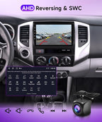Android 15 Car Stereo Radio for Toyota Tacoma 2005-2015, Wireless Carplay Andorid auto Mirror Link 9'' Touchscreen GPS WiFi Bluetooth 5.0 FM/RDS EQ-32 SWC Backup Camera 2G+64G